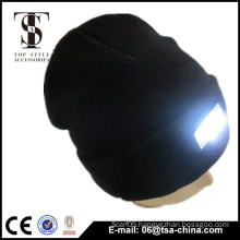 Unisex Gender and Knitted Pattern high quality led beanie hat with led light